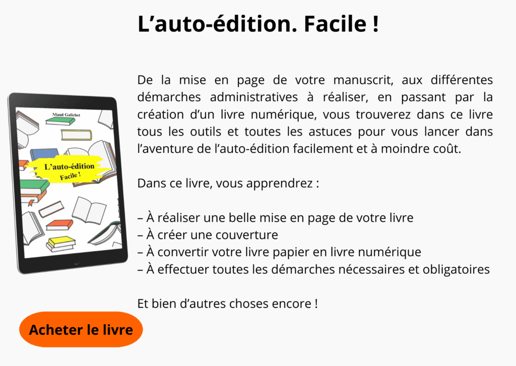 Description du manuel "L'auto-édition. Facile !".
